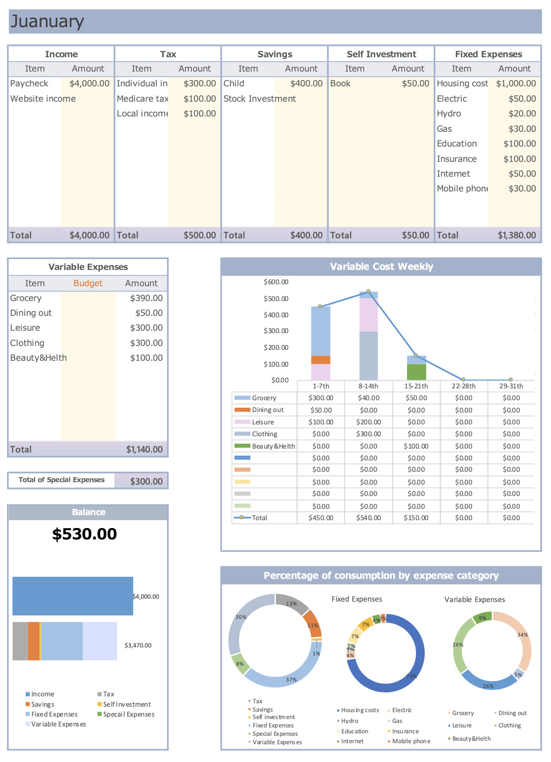 [2023 version] Excel Kakeibo template(free),I recommend it to anyone ...