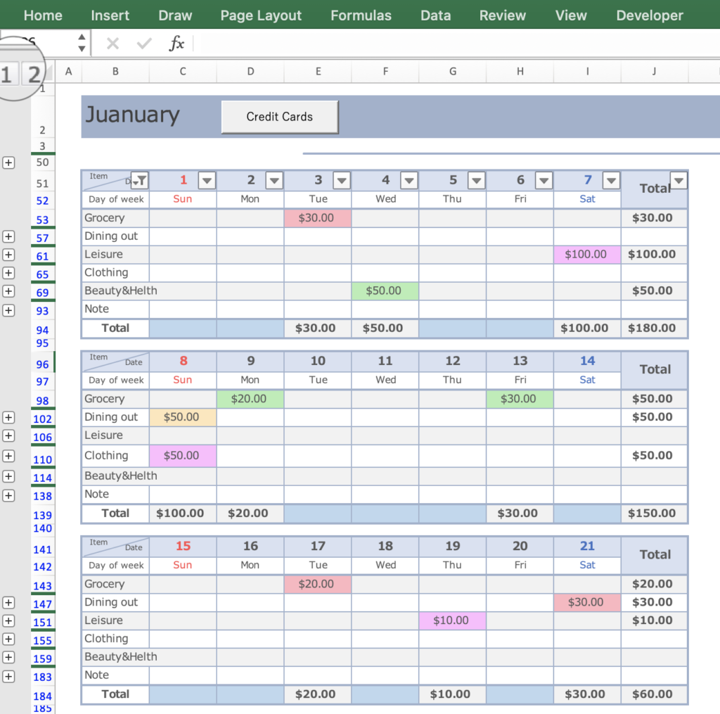[2023 Edition] Excel Kakeibo Specializing in Recording Credit Card ...