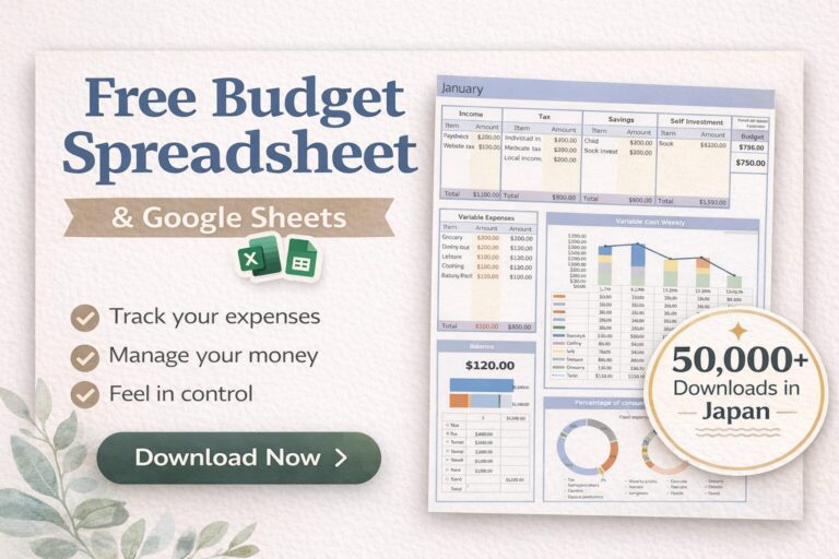 Free Budget Spreadsheet (Excel & Google Sheets) – Simple Template for ...